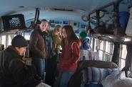 Students visit the BioTour bus. Photo by Greg Huffaker '09.