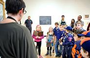 Local Boy Scouts toured the Wellin Museum on Dec. 12