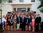 Brandon DeGraff '14 (front, center) with Republican National Chairman Reince Priebus and other interns.