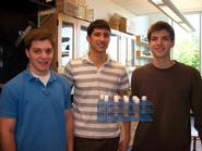 Andrew Brodsky '11, Steve Chaponis '10 and Jonathan Chaponis '10