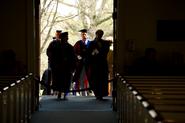 Faculty enter the Chapel for 2011's Class & Charter Day.