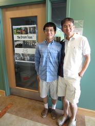 Ke Xu '11 and Associate Professor of Biology Wei-Jen Chang.