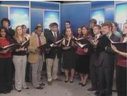 The College Hill Singers perform in the WTVR studio.