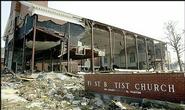 Some of the devastation left by Hurricane Katrina.