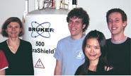 L-R, Myriam Cotten, Jason McGavin '12, Olivia Lin '12, Matt Baxter '11.