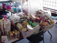 Unopened food collected through Cram-and-Scram will be donated to Clark Mills Food Pantry.