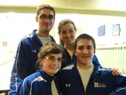 Members of Hamilton's Curling Team at the Boston bonspiel.