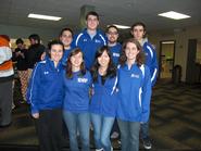 Front, l-r: Lindsay Shankman, Talia Steiman, Anna Yakabe, Amelia Mattern. Back: Christopher Boisvert, Jake Davidson, Sam Doyon, Max Lopez.