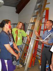 Fran Manfredo giving instructions before the 2013 drill.