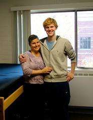 Deborah Newlen '87 and her son Caspar