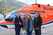 Erica Kowsz '11, Janet Simons and Nathan Goodale.