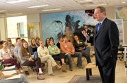 Al Gore met with students from three Hamilton science classes.