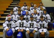 The men's hockey team participated in the Heart Run and Walk.