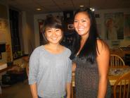 Eunice Choi '14 and Lauren Howe '13.