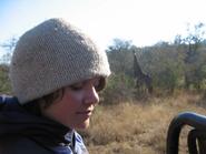 Caitlin Jacobs '07 at the Makalali Game Reserve.