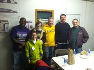 Some Hamilton employees volunteered at Johnson Park Center on MLK Day..