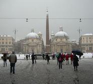 Leah Berryhill '13 photo of Rome, Italy, during a snowstorm..