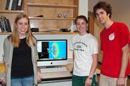 Anna Hagstrom (Amherst '13), Erica Losito '12 and Jeremy Adelman '13.