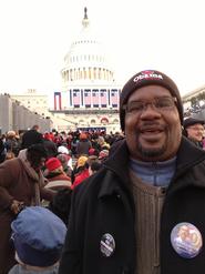 Associate Professor of Theatre Mark Cryer at the Capitol.