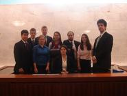 The Mock Trial team at the Northampton County Court House.