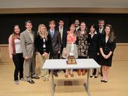 Hamilton's winning Mock Trial team at the Colgate Tournament.