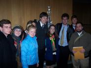 Members of the 2008-09 Mock Trial Team at Finger Lakes Tournament.
