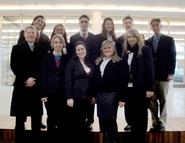 Back from left, Jamie Azdair, Amanda Barnes, Sam Doyon, Alex Singh, Brett Shannon, Erich Romero; front from left, Brandon Moore, Hanna Kahrmann-Zadak, Elizabeth Scholz, Stephanie Shapiro, Kasey Kaspar Hildonen. 