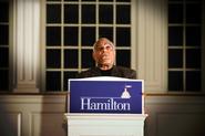 Bob Moses '56 spoke at Hamilton in 2010.