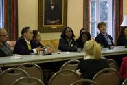 Members of the alumni networking panel. Photo by Greg Huffaker '09.