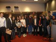 New York City Program students with author Martin Wolf.