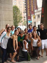 Hamilton program in NYC students with Professor Katheryn Doran at the Whitney.