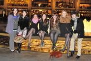 Some Hamilton Program in New York City students pose outside Lincoln Center.