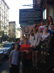 Hamilton New York Program students at the Tenement Museum.