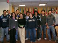 Professor Kyoko Omori and her Japanese literature class at Tufts symposium.