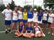 The women's tennis team won four of five matches in Orlando, Fla., in 2012.