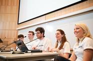 From left Russ Doubleday, Scott Hefferman, Evan Klondar, Kate Tummarello and Holly Donaldson.