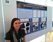 Rachel Cackett '13 at the Geological Society of America Northeastern section meeting.