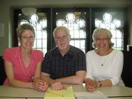 Workshop organizers Sally Cockburn, Tim Kelly and Mary O'Neill.