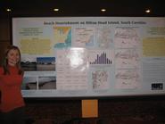 Gwen Simmons '10 at Geological Society meeting.