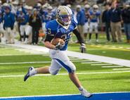 James Stanell '14 scores a touchdown against Middlebury.