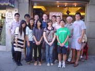 New York Program students and Prof. Derek Jones at the Tenement Museum.