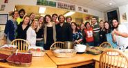 Residents of Woollcott collaborated on a Thanksgiving feast.