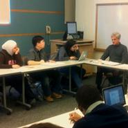 Ned Walker '62 and his Tools of Diplomacy class.