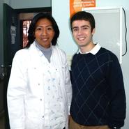 Nicholas Yepes '15 with Dr. Librada Trejo, an indigenous migrant who now works at the Ministry of Health and Luque Hospital.