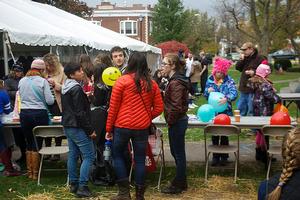 Hamilton students volunteered at the event.