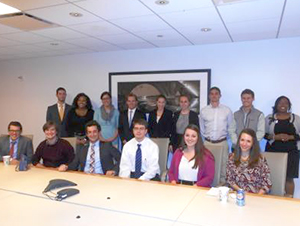 Students and alumni at the D.C. Media Panel.
