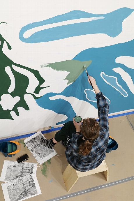 Mural in Progress