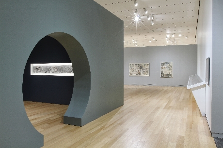  Exhibition installation view of "Yun-Fei Ji: The Intimate Universe." Photograph by John Bentham.