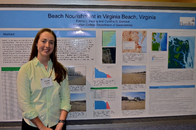 Emma Hedley ’14 Presents at Geological Society Meeting