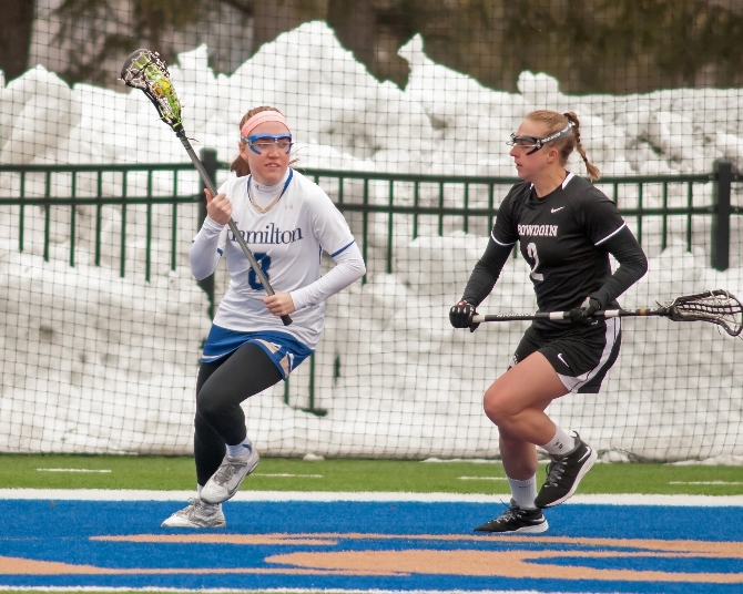 No. 7 women's lacrosse cruises at Connecticut Coll. News Hamilton